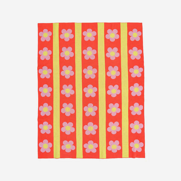 Verloop Melon Flower Stripe Throw