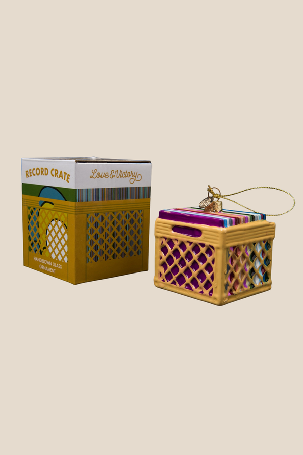 Love & Victory Record Crate Holiday Ornament Garmentory