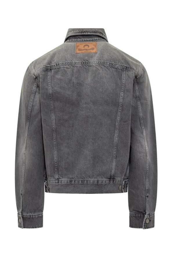 MARINE SERRE Dark Grey Denim Jacket - Dark Grey Denim