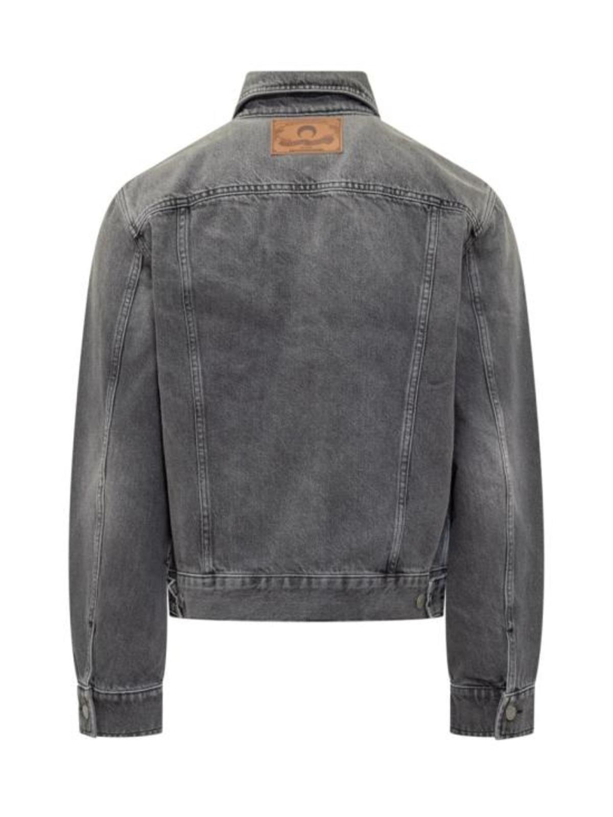 MARINE SERRE Dark Grey Denim Jacket - Dark Grey Denim - Image 2 of 4