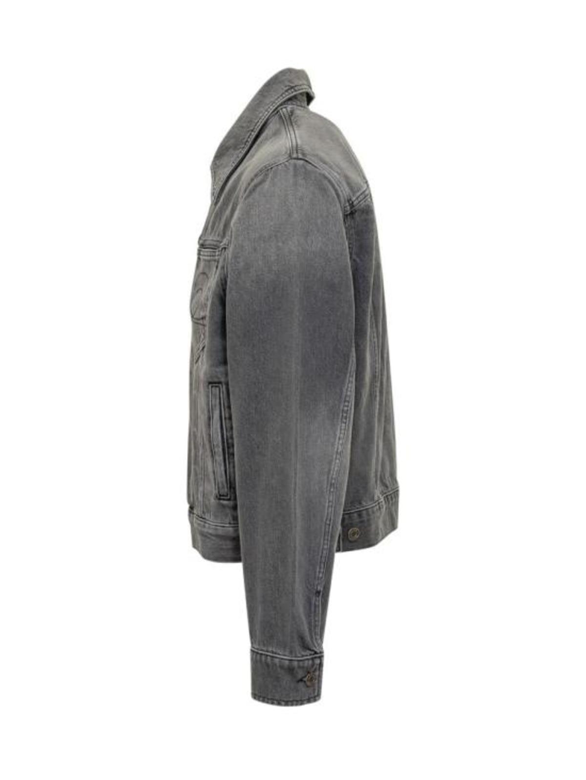 MARINE SERRE Dark Grey Denim Jacket - Dark Grey Denim - Image 3 of 4