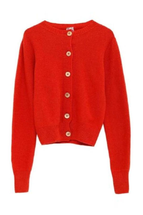 Baserange Cardigan - Melograno Red