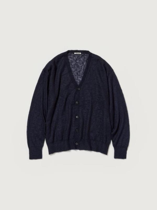 Auralee Cardigan - Navy