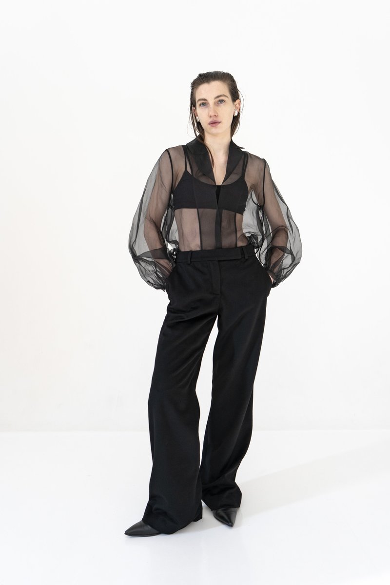 K M by L A N G E Chernozem Cashmere Pants