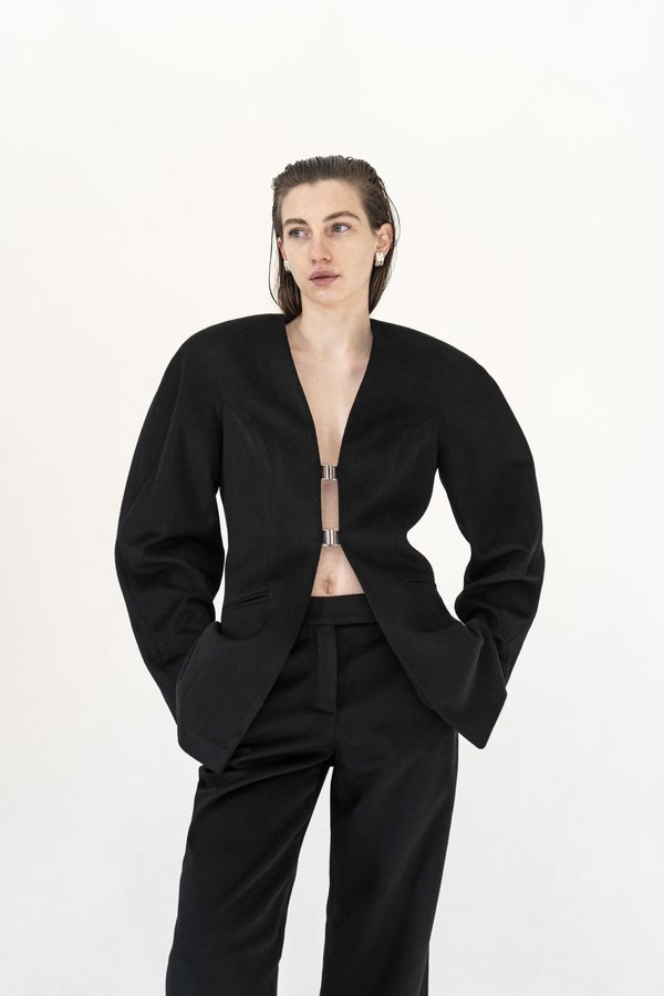 K M by L A N G E Chernozem Cashmere Pants