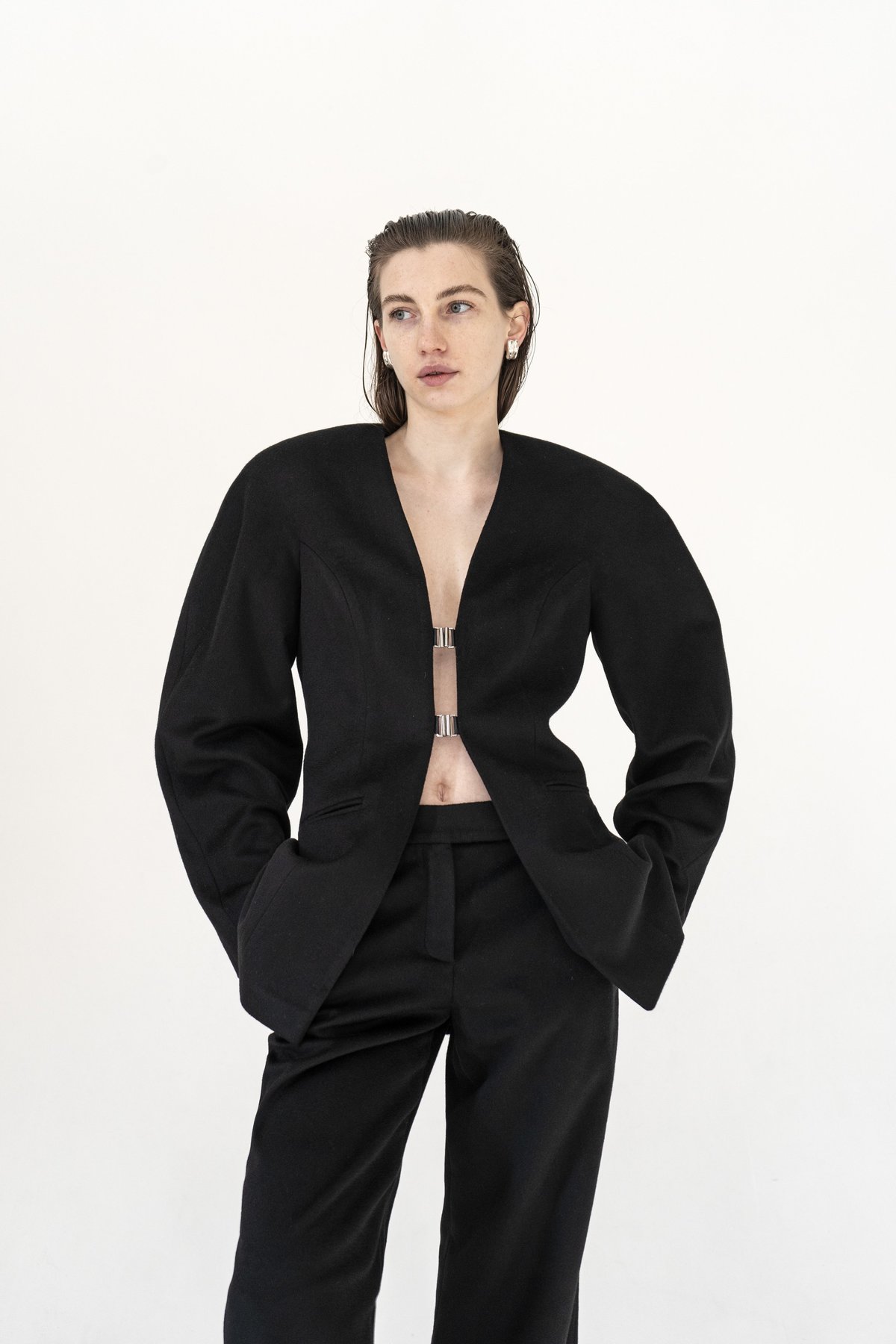 K M by L A N G E Chernozem Cashmere Pants - Image 6 of 10