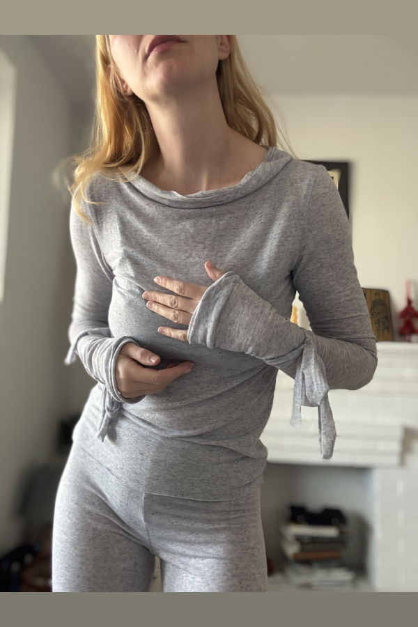 Meter Moda Tubular Maxi Top - Ash Grey