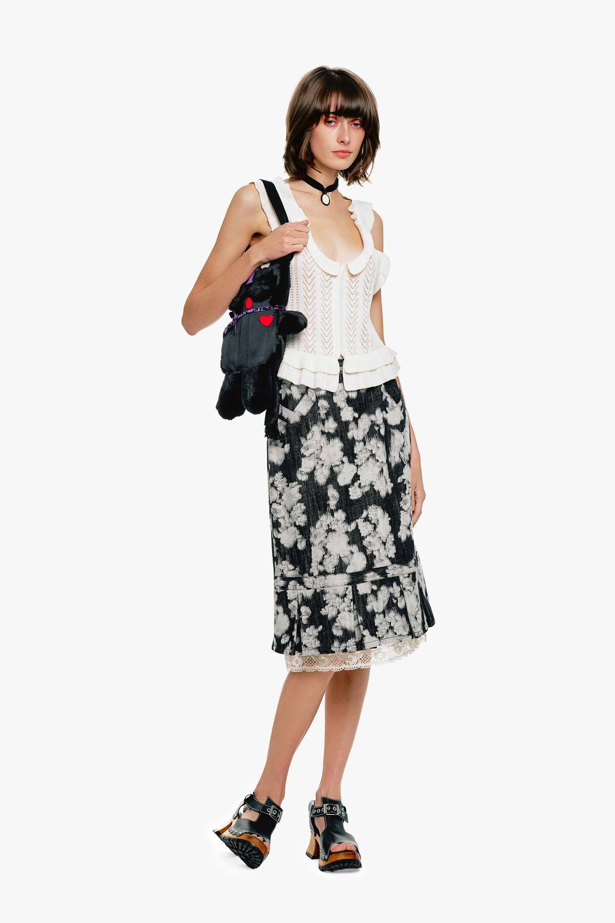 Anna Sui Victorian Pointelle Knitwear Camisole - Image 6 of 6