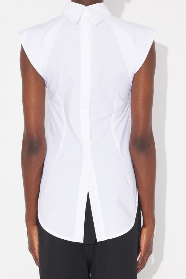 Jean Paul Gaultier Reversed Sleeveless Pointy Blouse