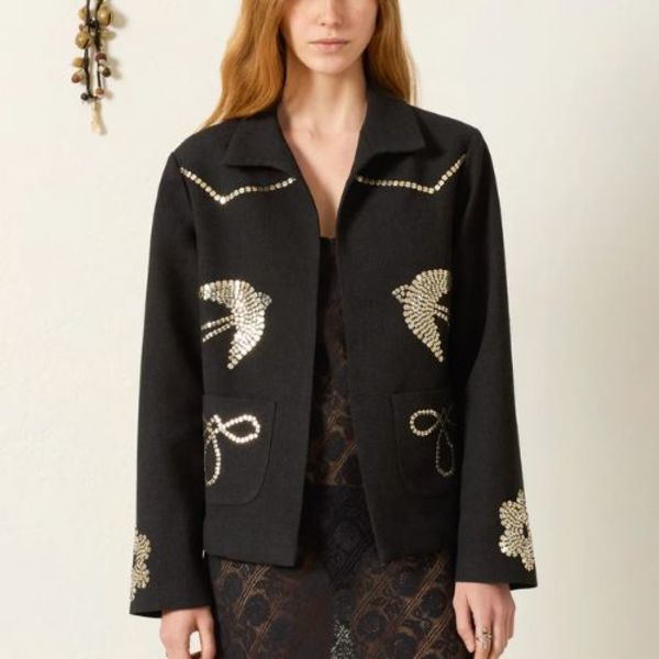 Alix Of Bohemia Francis Lovebird Coin Jacket - Black
