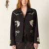Alix Of Bohemia Francis Lovebird Coin Jacket - Black - Thumbnail 1