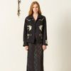 Alix Of Bohemia Francis Lovebird Coin Jacket - Black - Thumbnail 3