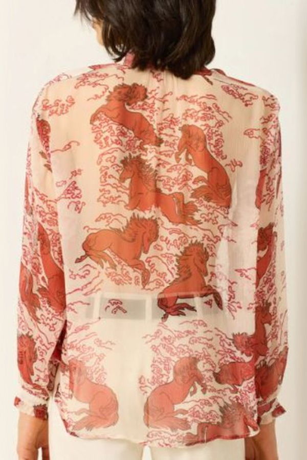 Alix Of Bohemia Poet Rouge Pegasus Blouse - Off-White