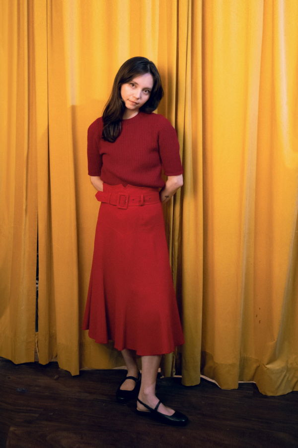 Vintage Short Sleeve Sweater - Maroon