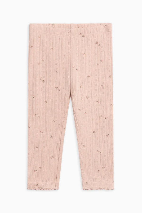 KIDS Colored Organics Gina Brushed Back Pointelle Leggings