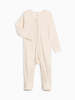 Colored Organics Maya Brushed Back Pointelle Footed Sleeper - Thumbnail 1