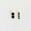 Heaven Mayhem Archer Drop Earrings - Gold/Black - Thumbnail 1