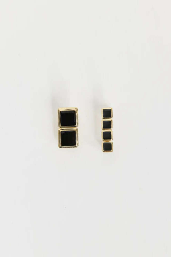 Heaven Mayhem Archer Drop Earrings - Gold/Black