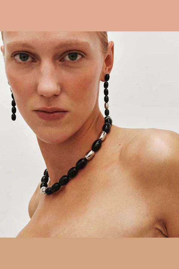 Heaven Mayhem Clementine Necklace - Black/Silver