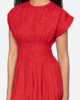 Sea NY Imogen Solid Midi Dress - Red - Thumbnail 4