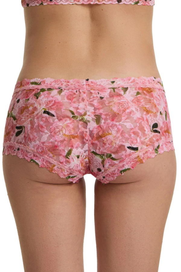 Hanky Panky Printed Boyshort Wrapped - Dancing Petals Pink