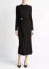 VINCE L/S Side Drape Dress - Black - Thumbnail 1