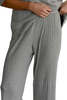 Donni. Pointelle Simple Crop Pant - Heather Grey - Thumbnail 4