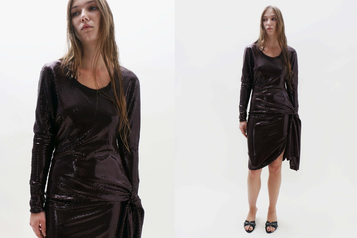 Talia Byre Tie Dress - Burgundy - Image 1 of 6