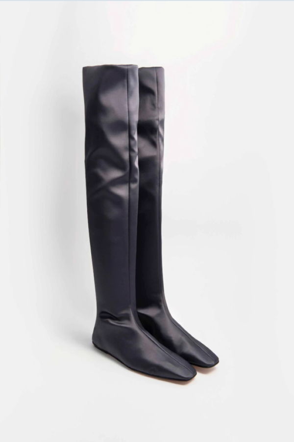 Alysi Satin Over-the-Knee "Sock" Boot