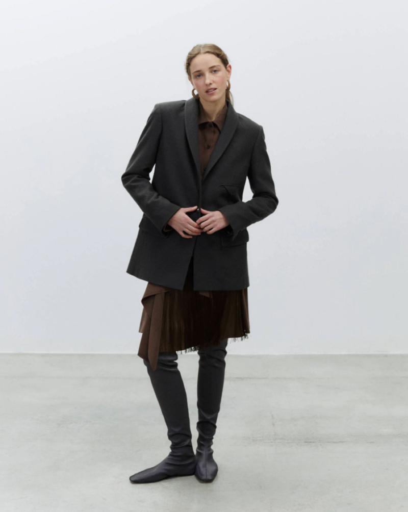 Alysi Satin Over-the-Knee "Sock" Boot