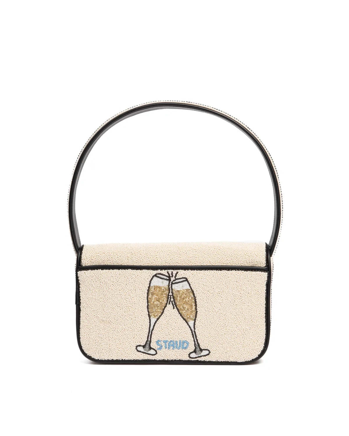 Staud Tommy Beaded Bag Caviar Dreams - Cream - Image 7 of 7