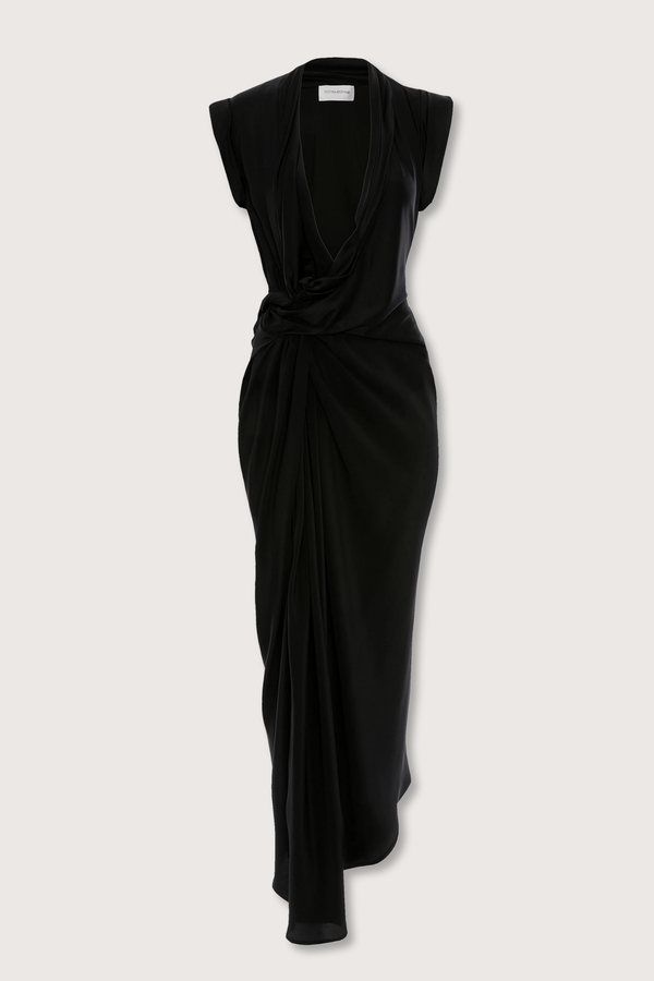 Victoria Beckham Twist Detail CDC Dress - Black