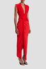 Victoria Beckham Twist Detail CDC Dress - Red - Thumbnail 3