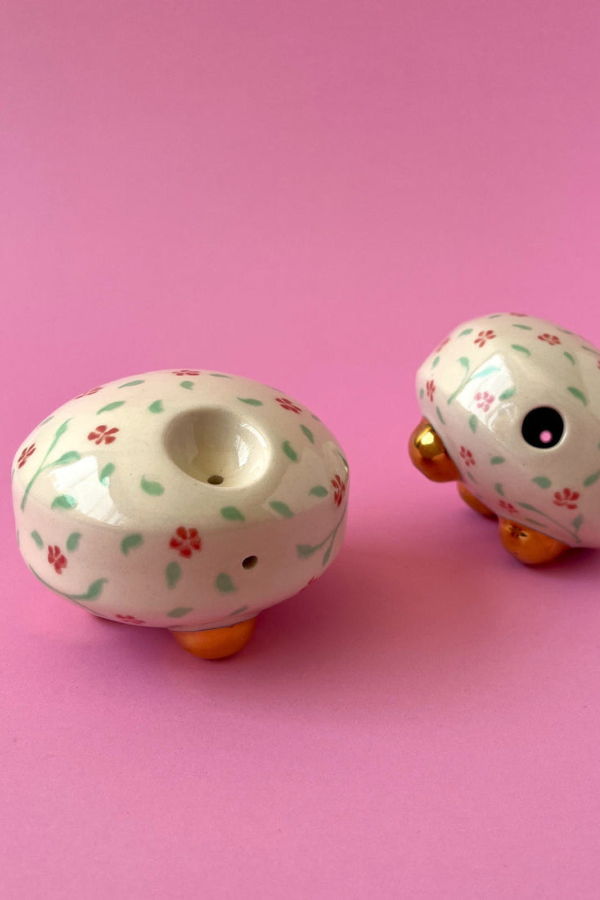 Taylor Made Rose Piggie Pipe - Rose Pattern