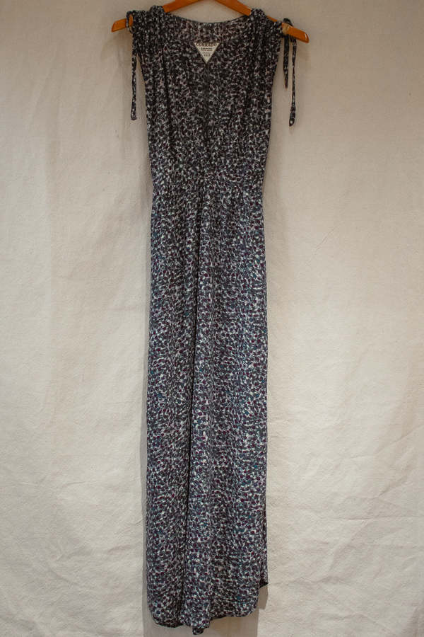 Conrado Frances Drawstring Print Maxi Dress