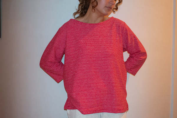 Conrado Gale Striped Boatneck Sweatshirt