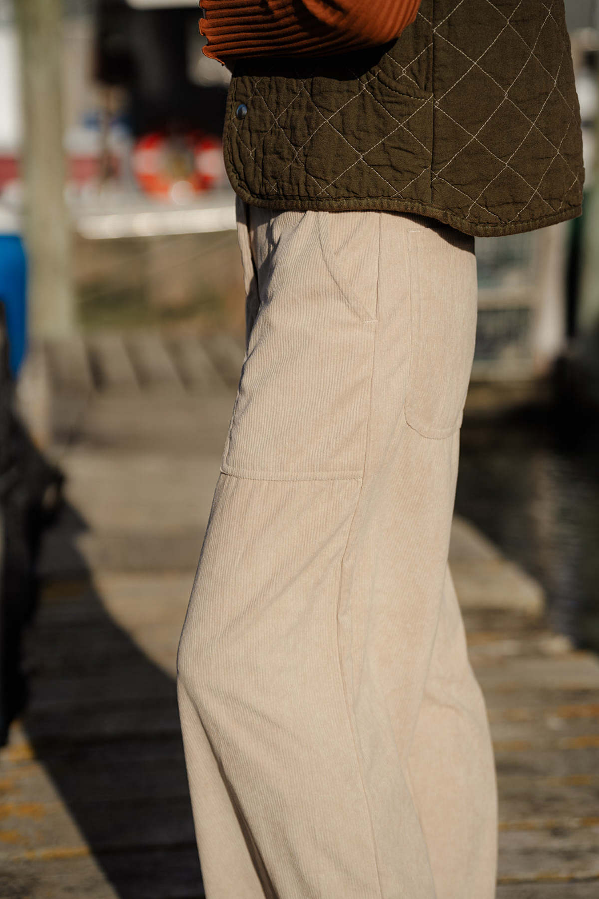Conrado Lindsey Corduroy Pant - Cream - Image 5 of 16