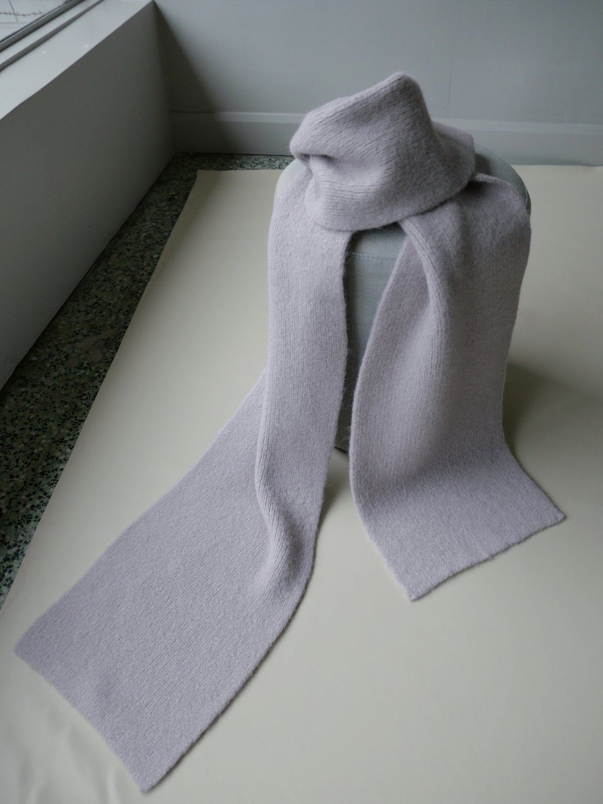 LAUREN MANOOGIAN Loft Rib Scarf - Lavender - Image 4 of 4