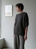 LAUREN MANOOGIAN Loft Short Sleeve Crewneck - Coal - Thumbnail 3