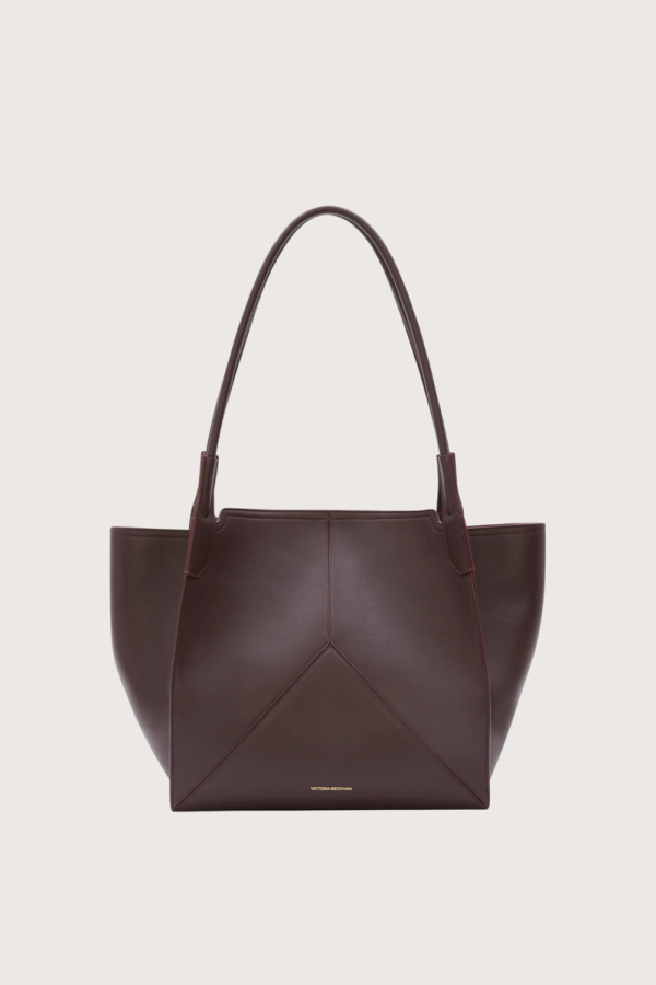 Victoria Beckham Small Victoria Soft Calf Leather Tote - Burgundy