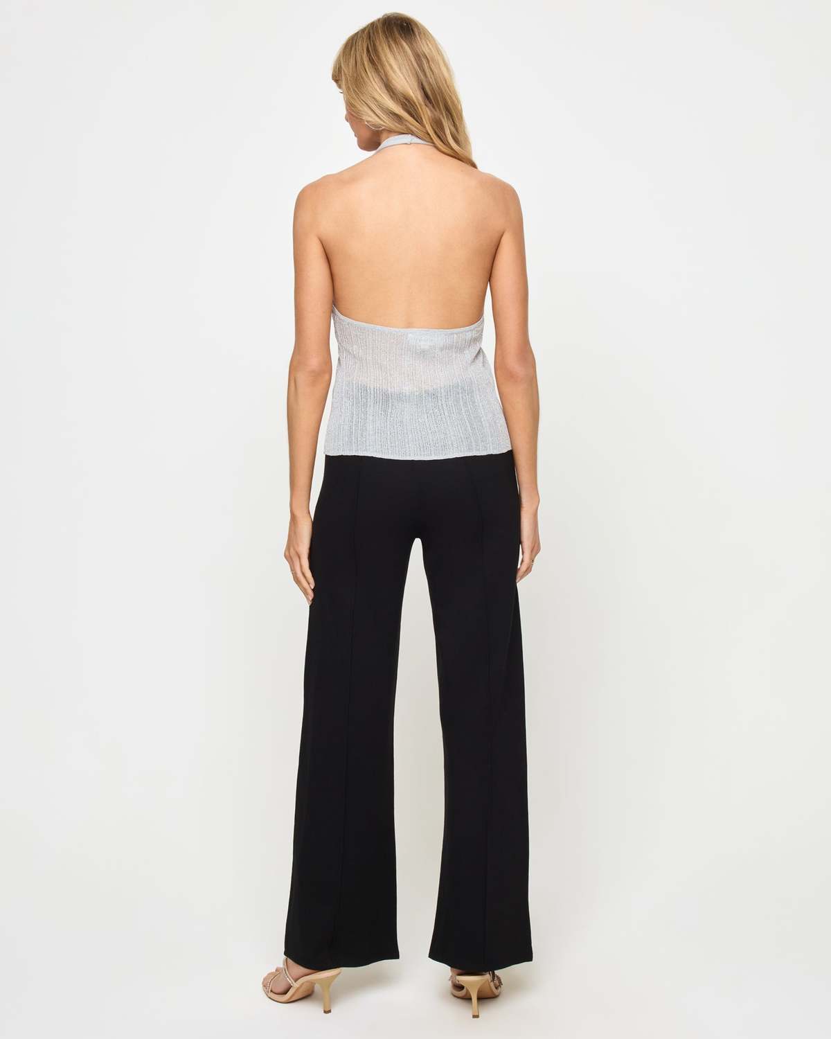 L*Space Callie Halter Tank - Metallic Silver - Image 5 of 6