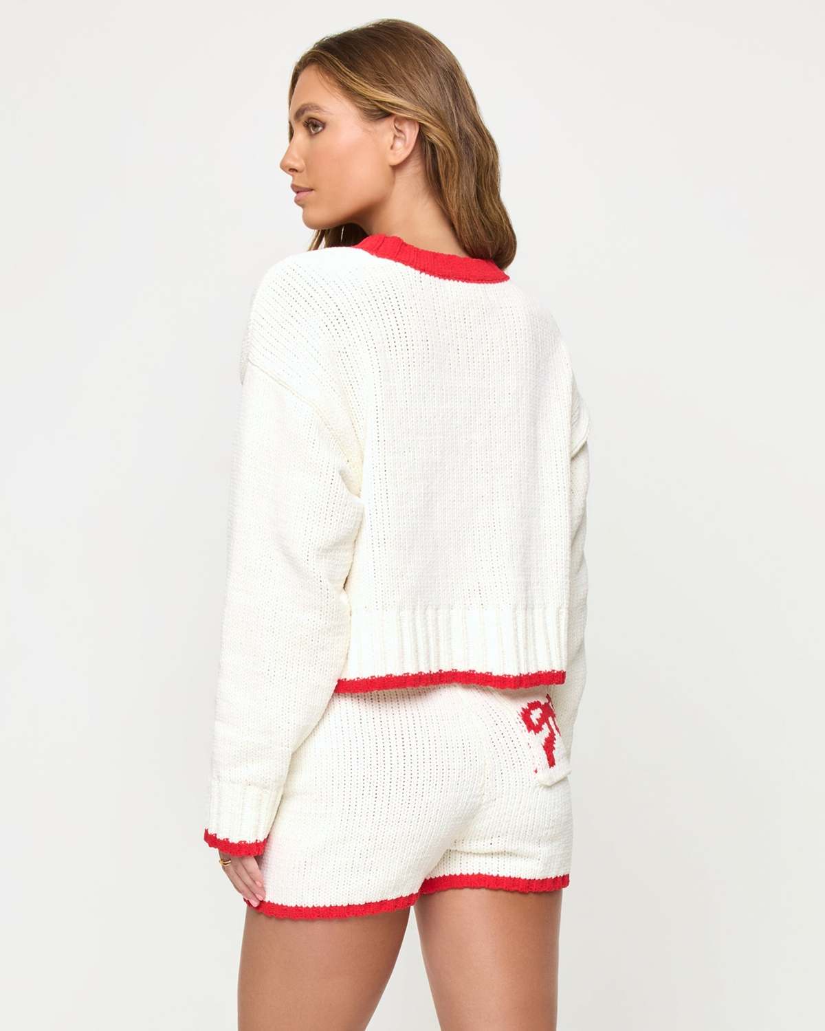 L*Space Take A Bow Short - Cream/Red - Image 2 of 4