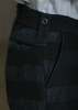 John Alexander Skelton Striped Weaver Trousers - Black & Blue - Thumbnail 4