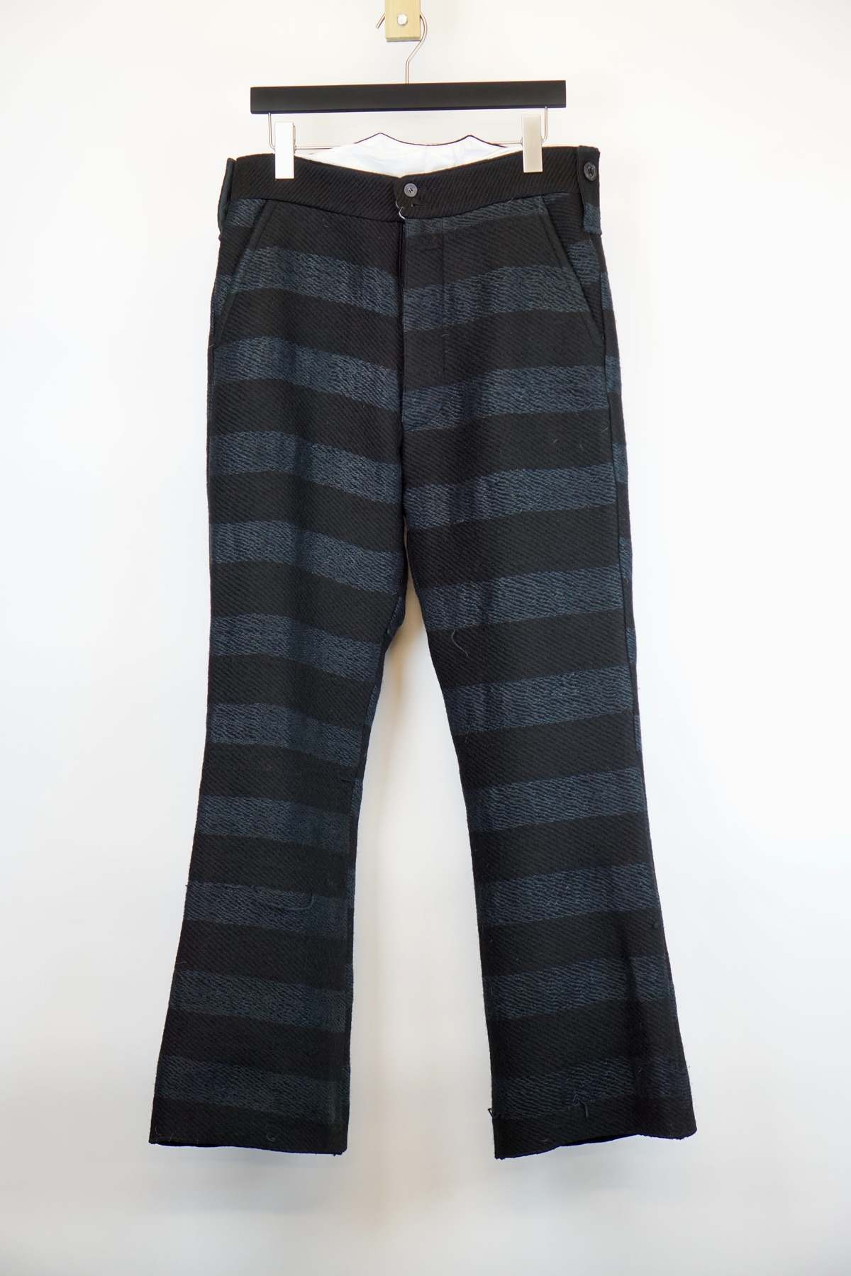 John Alexander Skelton Striped Weaver Trousers - Black & Blue - Image 5 of 5