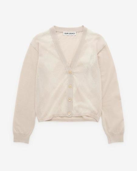 Our Legacy Camp Cardigan - Black Mohair | Garmentory