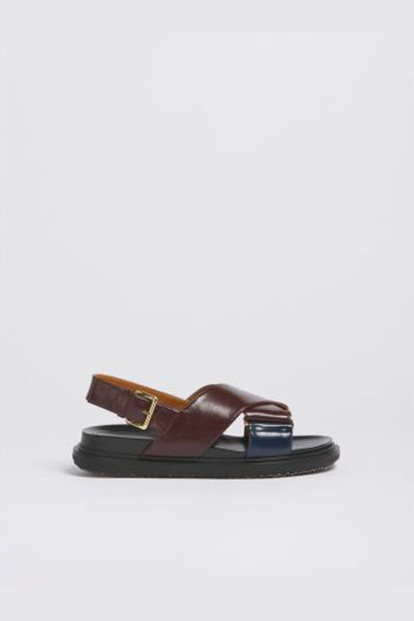 Marni Fussbett Leather Sandal