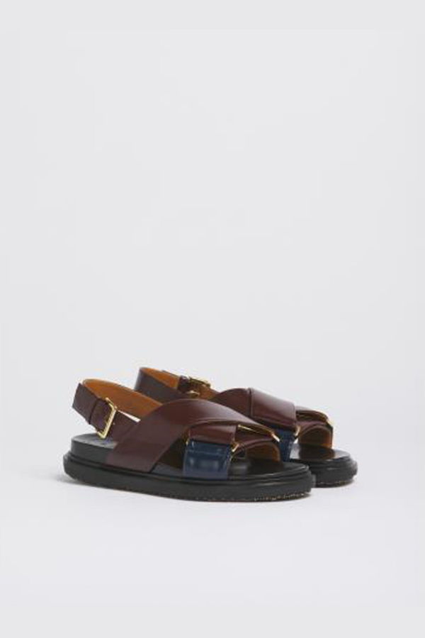 Marni Fussbett Leather Sandal