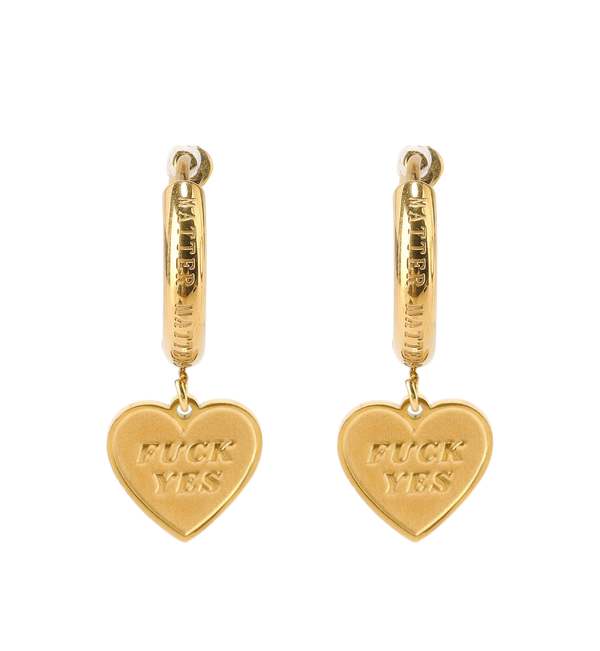 MATTER MATTERS Fuck Yes & :) Hoops - Gold