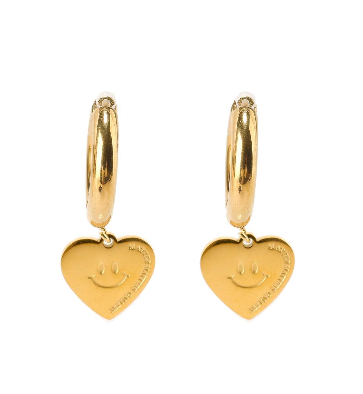 MATTER MATTERS Fuck Yes & :) Hoops - Gold - Image 4 of 6