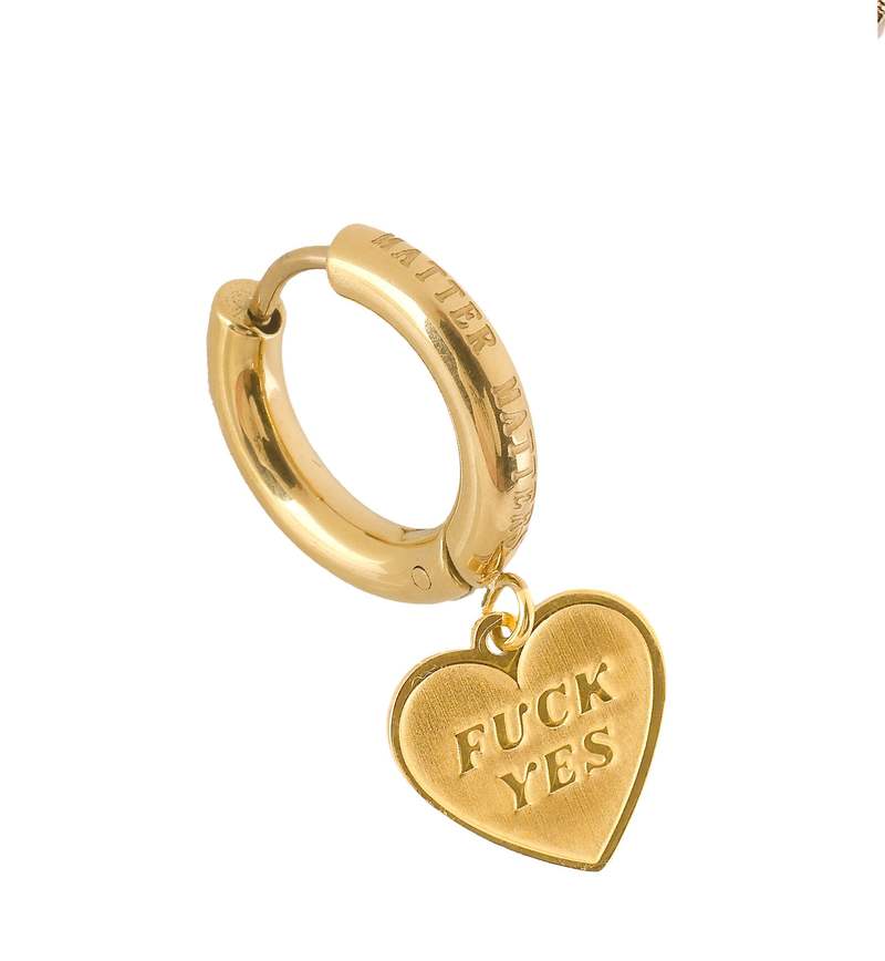 MATTER MATTERS Fuck Yes & :) Hoops - Gold
